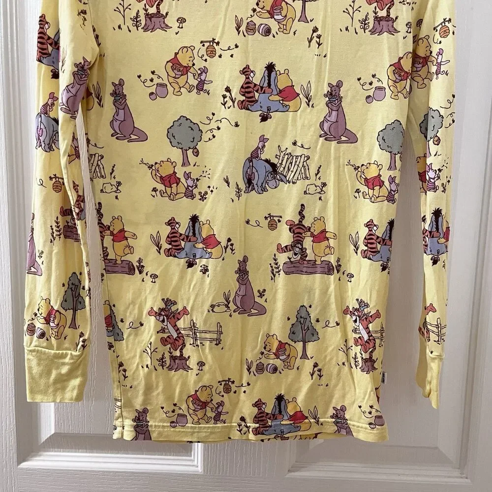 Disney x Little Sleepies Winnie the Pooh PAJAMA TOP ONLY Bamboo Kids Size 9-10